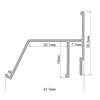 Профиль контурный Flexy KONTUR 01, ПФ5642, алюминиевый, 200 см — изображение 2