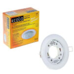 Светильник Ecola GX53 H4 Downlight плоский Белый