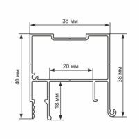 Профиль Flexy BRUS 01 (ПФ6867) Брус с подсветкой | алюминиевый, 200см — изображение 2