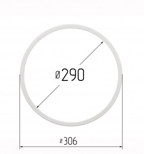 Кольцо протекторное для натяжных потолков 290 Кольцо протекторное для натяжных потолков 290
