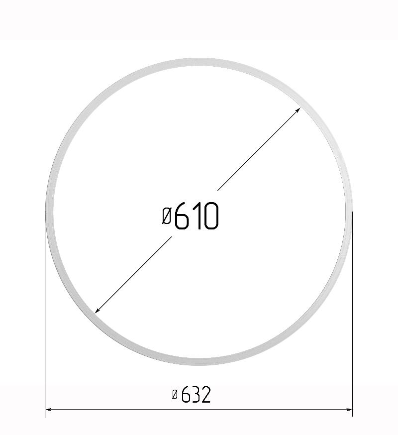 Кольцо протекторное для натяжных потолков 610 Кольцо протекторное ∅ 610 мм — изображение 1