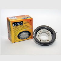 Светильник Ecola GX53 H4 Downlight плоский Черный хром