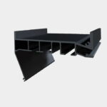 Профиль карниз, гардина ПК-5, Черный для натяжных потолков 3,2