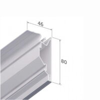 Профиль конструкционный SLOTT 80, белый 200см. KRAAB SYSTEMS