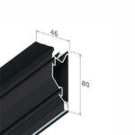 Профиль конструкционный SLOTT 80, черный 200см. KRAAB SYSTEMS