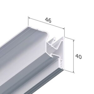 Профиль слот 40 белый