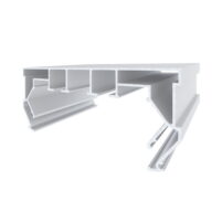 Профиль гардина, карниз ПК-14 для натяжных потолков 3,2 белый — изображение 2