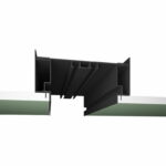 М 02 - Модульный скрытый карниз для гипсокартона FerGipps, черный 3,2м