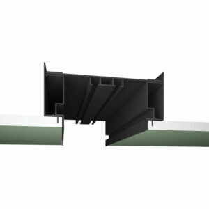 М 02 - Модульный скрытый карниз для гипсокартона FerGipps, черный 3,2м