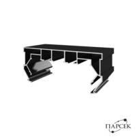 Профиль гардина ПК 14 чёрный