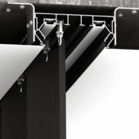 Профиль карниз пк14 черный парсек