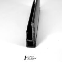 Теневой пластиковый профиль ПВХ, 250 см, чёрный — изображение 2