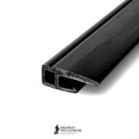 Теневой пластиковый профиль ПВХ, 250 см, чёрный — изображение 3