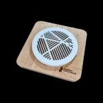 Магнитная решетка для натяжного потолка Ø 100 круглая, белая платформа фанера