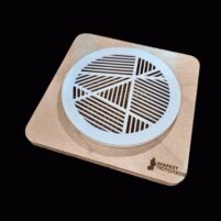 Магнитная решетка для натяжного потолка Ø 125 круглая, белая платформа фанера