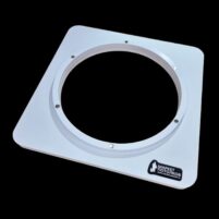 Магнитная решетка для натяжного потолка  Ø 150 | круглая, белая | платформа ПВХ (рис. № 1) — изображение 2