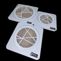 Магнитная решетка для натяжного потолка  Ø 150 | круглая, белая | платформа ПВХ (рис. № 1) — изображение 3