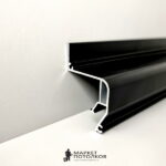 Парящий профиль для натяжных потолков черный 2,5м