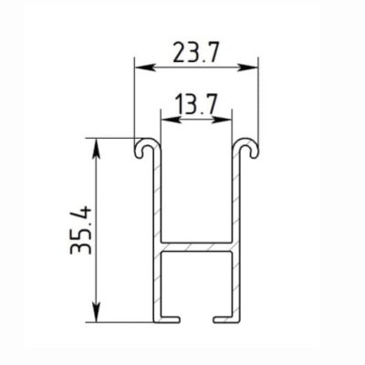 Профиль Парсек карниз ПК-13 1-1 Профиль Парсек карниз ПК-13 1-1