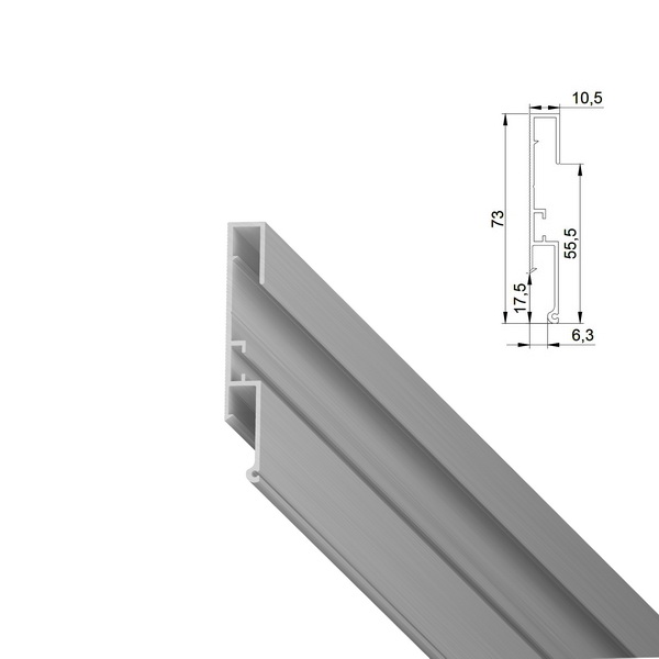 Профиль теневой Double LumFer (Дабл) неокрашенный