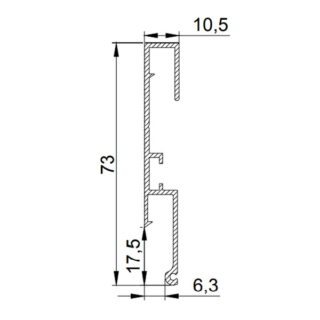 Профиль теневой Double LumFer размеры Профиль теневой Double LumFer размеры