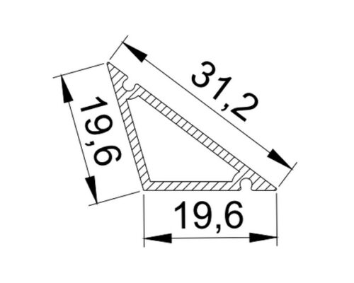 Профиль универсальный отбойник LumFer TR размеры Профиль универсальный отбойник LumFer TR размеры