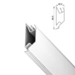 Профиль LumFer PU (переход уровня) | белый 2м