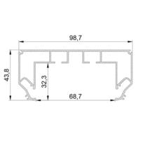 Профиль LumFer UK (универсальный карниз) белый 3,2м — изображение 2