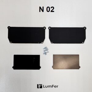 Торцевая заглушка для профиля Люмфер N 02 чёрная
