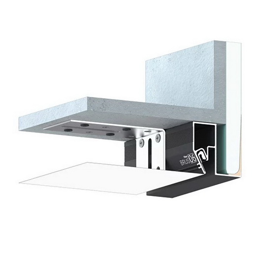 Профиль Flexy BRUS 06 (ПФ8608) Брус мансарда алюминиевый, 200см., чёрный Профиль Flexy BRUS 06 (ПФ8608) Брус теневой мансарда | алюминиевый, 200см., чёрный — изображение 1