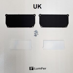 Торцевая заглушка для профиля UK, LumFer белая