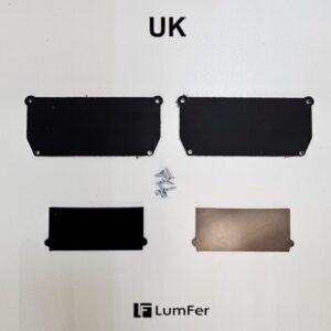 Торцевая заглушка для профиля UK, LumFer чёрная