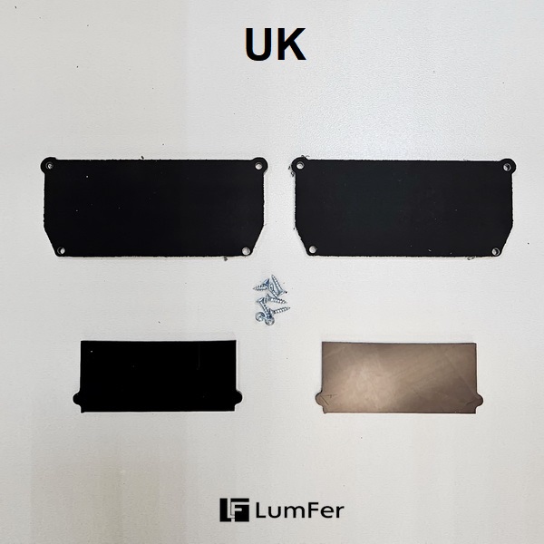 Торцевая заглушка для профиля UK, LumFer чёрная Торцевая заглушка для профиля UK, LumFer чёрная