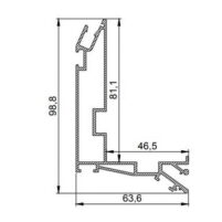 Профиль LumFer UN (Универсальная ниша) белый 2,0 м — изображение 2