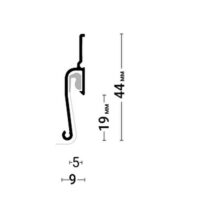 Профиль теневой Flexy EURO 02 | ПФ-7206 стеновой, алюминиевый, 200см., чёрный — изображение 2