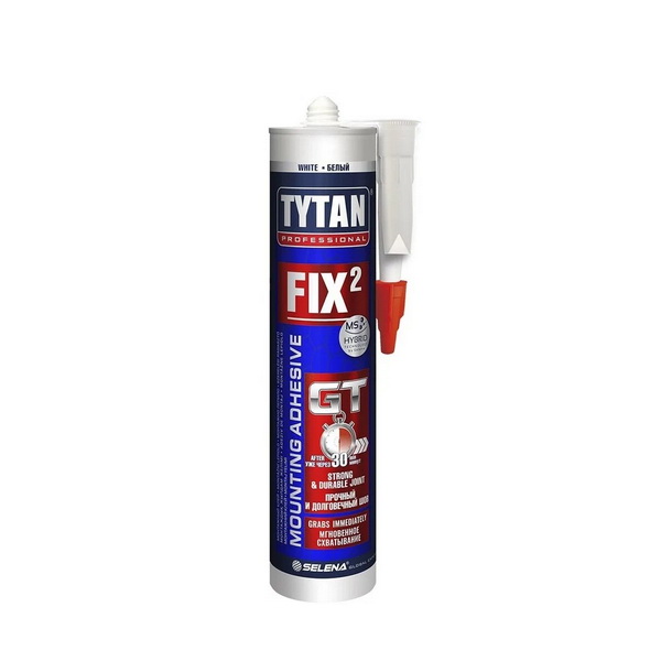 Клей монтажный Tytan Professional Fix2 GT 290мл Клей монтажный Tytan Professional Fix2 GT 290мл