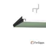ТП 6 - Теневой профиль для гипсокартона FerGipps, чёрный 2м