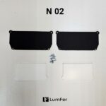 Торцевая заглушка для профиля Люмфер N 02 белая