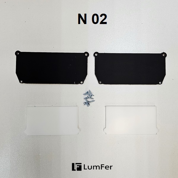 Торцевая заглушка для профиля Люмфер N 02 белая Торцевая заглушка для профиля Люмфер N 02 белая