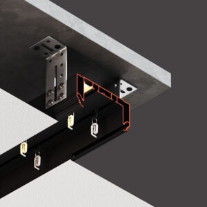 GARDINA2 05 монтаж в натяжной потолок