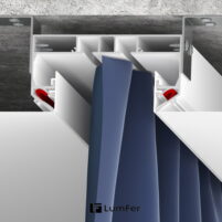 Профиль Lumfer SK01 (скрытый карниз) чёрный 3,2м — изображение 3