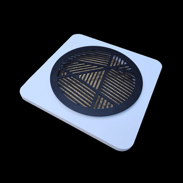 Магнитная решетка для натяжного потолка Ø 125 круглая, чёрная платформа ПВХ Магнитная решетка для натяжного потолка Ø 125 круглая, чёрная платформа ПВХ