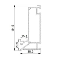 Профиль LumFer B01 Basis | чёрный 2м — изображение 2