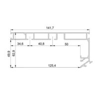 Профиль Lumfer SK03 (скрытый карниз) чёрный 3,2м — изображение 2