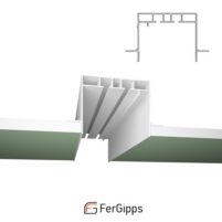СК 60 — Скрытый карниз для гипсокартона FerGipps