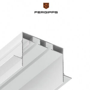 СК 60 - Скрытый карниз для гипсокартона FerGipps, белый