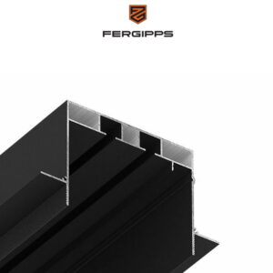 СК 60 - Скрытый карниз для гипсокартона FerGipps, чёрный