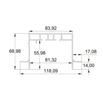 СК 60 - Скрытый карниз для гипсокартона FerGipps, чёрный 3,2м — изображение 3