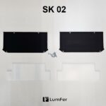 Торцевая заглушка для профиля Люмфер SK 02 белая