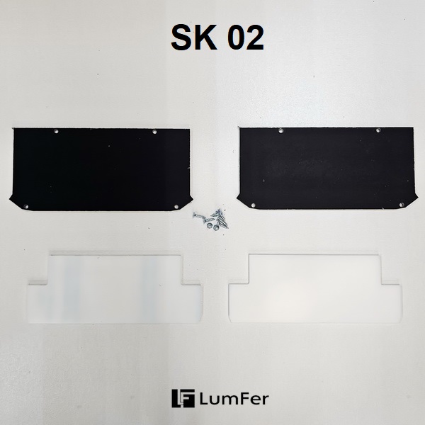 Торцевая заглушка для профиля Люмфер SK 02 белая Торцевая заглушка для профиля Люмфер SK 02 белая